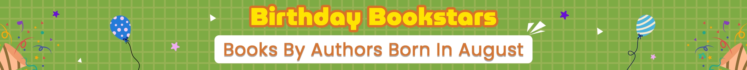 August Birthday Bookstars