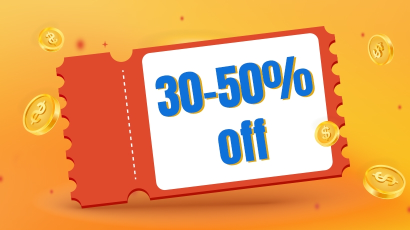 discount, offer, slashed rates