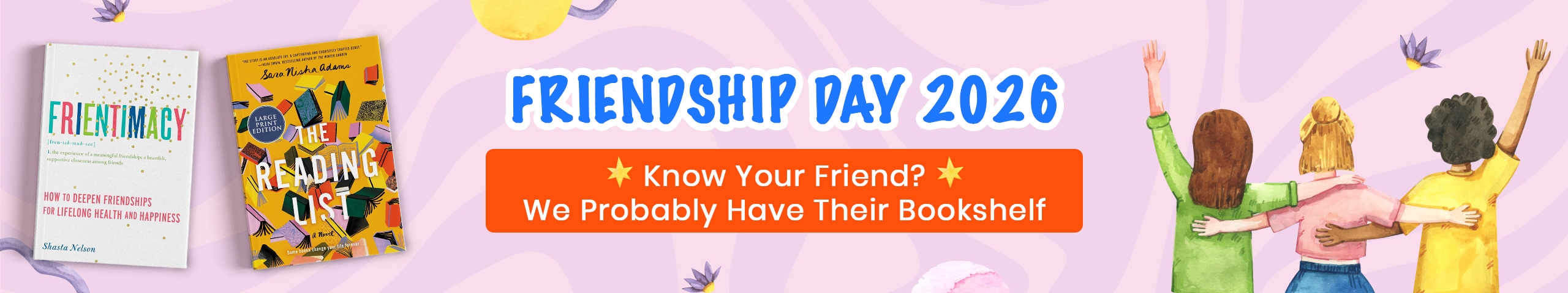 friendship, friendship day, bookshelf