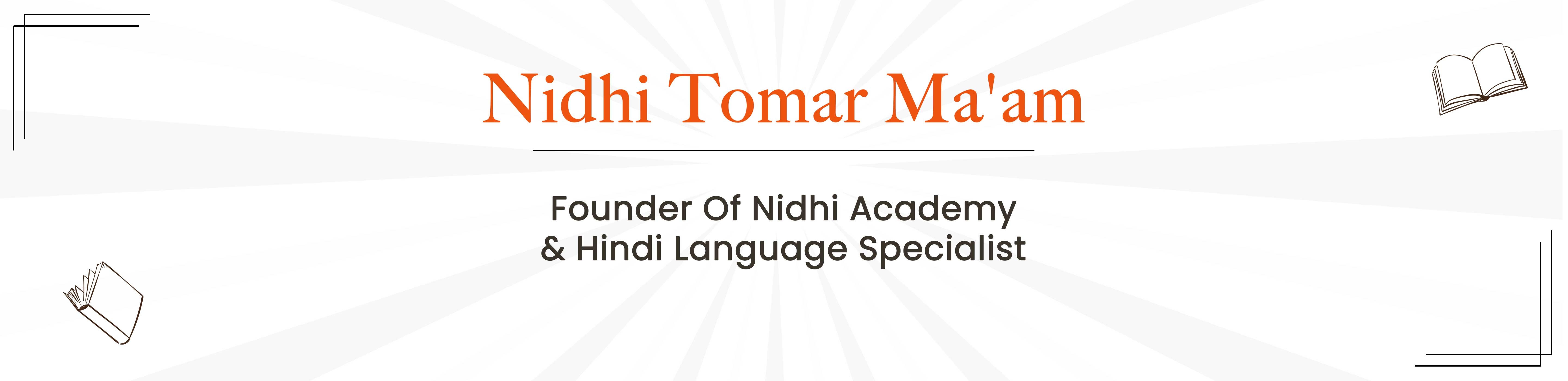 Nidhi Tomar Ma'am